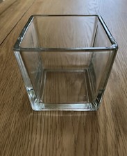 Vaso quadrato trasparente