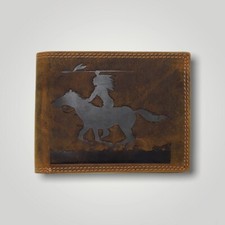 Portafoglio In Pelle Marrone