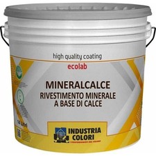 Pittura a Calce Naturale Traspirante Antimuffa Antibatterica 5 L Interni Esterni