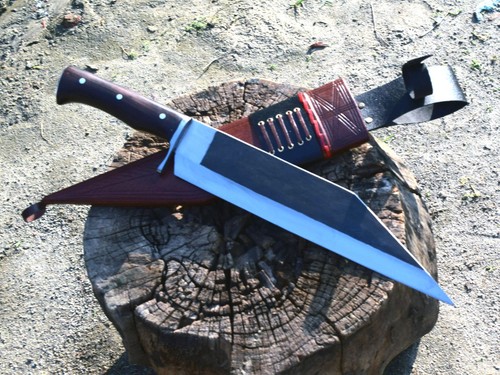 Coltello seax storico - seax, nepalese