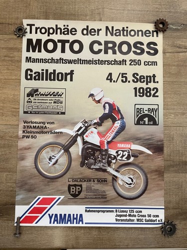 Poster motocross vintage 1982 - poster,