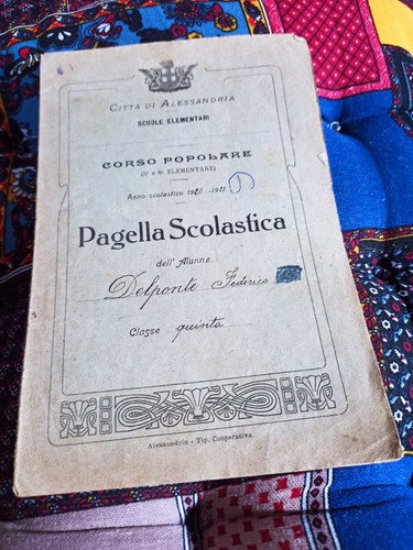 Pagella scolastica vintage - pagella, vintage-in