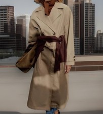 ZARA LONG TRENCH COAT SZ L
