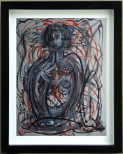 Disegno Gouache Nuovo Astratto