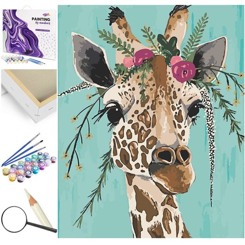 Dipinto con numeri giraffa con