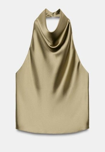 Top donna zara effetto raso - top,