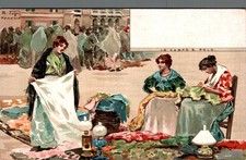 Venezia ricamatrici in Campo S. Polo,  disegno Tafuri F. piccolo non spedita