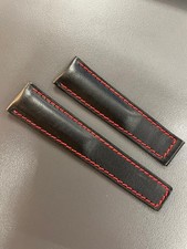 Black Leather Strap 22/18mm