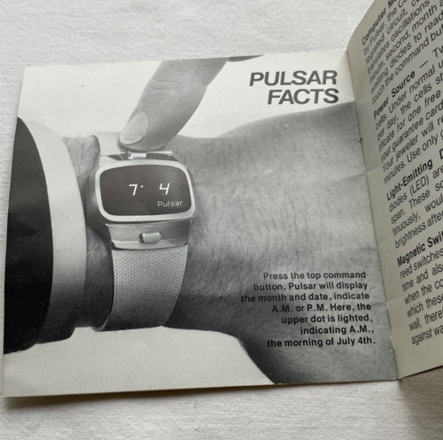 Vintage raro pulsar time - vintage,