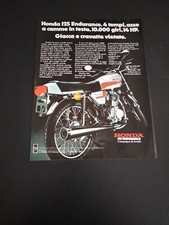 1978 HONDA 125 ENDURANCE MOTO MOTORCYCLE 1970's PUBBLICITA VINTAGE AD
