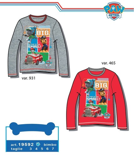 Paw patrol maglia - paw,