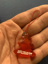 VINTAGE CIONDOLO GADGET PROMOZIONALE PUBBLICITà NATALE TELECOM TELEFONO