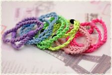 Confezione 12 pezzi elastico capelli treccia moda 6 colori