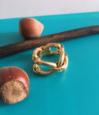 Bague Dorée Chaine Puzzle