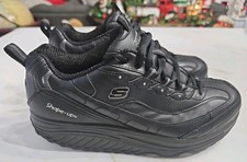 Skechers Shape Ups Nero Argento 11800 Taglia 11 Donna Ottime Condizioni Usato in Ottime Condizioni!