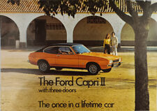 Ford CAPRI II Brochure Promozionale,inglese,1974 Brochure Pubblicitaria,Pubblicità