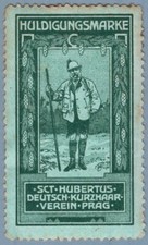 ES4244 Timbro Poster Propaganda: Germania Kurzhaar Club a Praga