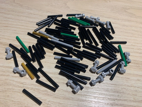 100 pezzi lego lotto nero - -,