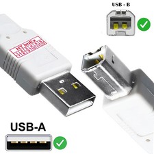 Weißes USB-Druckerkabel