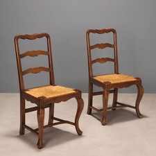 Coppia di Sedie Antiche Noce