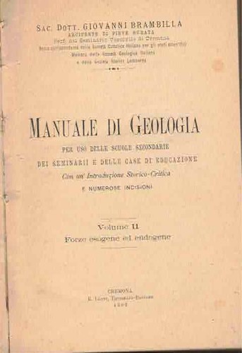 Manuale geologia per uso - geologia,