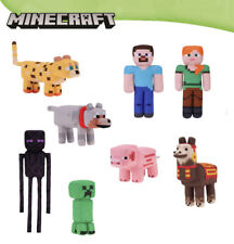 Peluche Minecraft Steve Alex Creeper Enderman Pig Ocelot Wolf Lama h 30 cm