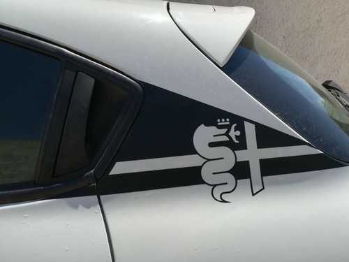 Coppia adesivi alfa romeo - adesivi,
