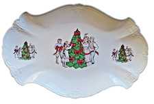 2 Piatti decorativi natalizi in porcellana