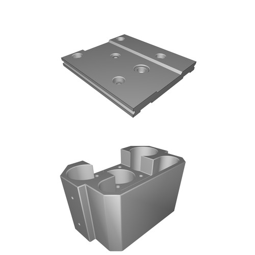 Base supporto mandrino per cnc - base,