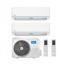 CLIMATIZZATORE MIDEA DUAL SPLIT EVOLUTION 9000+18000 BTU CON GAS R32 WI-FI INTEG