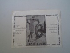 advertising Pubblicità 1929 PNEUMATICI PIRELLI SUPERFLEX CORD