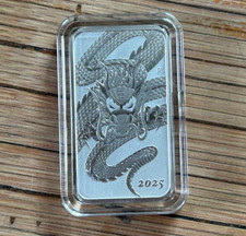 1  Oz Lingot Argent  Dragon Lunar III  - Australie 2025  - 250.000 ex.