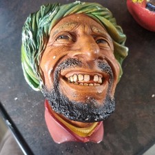 BOSSON HEAD Character Wall Chalk Head Vintage KURD Man Bust Rare Imagical Series