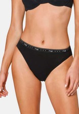 OFFERTA 6 PEZZI SLOGGI 24/7 100 TAI Slip Sgambati Donna BIANCO - NERO