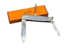 Vintage HERMES PARIS Apribottiglie Pocket Knife & Corkscrew Coltellino Sommelier