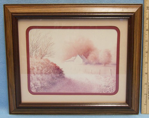 Quadro con cornice - , e