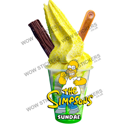 Adesivo the simpsons - adesivo, ice