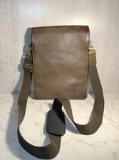 Borsa messenger unisex vintage Visconti in pelle italiana marrone 
