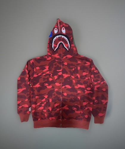 Felpa con cappuccio bape - con, shark