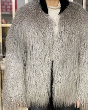 Cappotto donna vera pelliccia mongola giacca pelosa outwear vera pelliccia parka caldo 