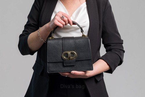 Borsa mano pelle nero - in, con