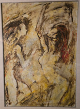 grande quadro olio su tela