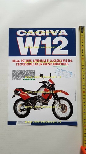 Cagiva w12 350 1991 depliant - 350,