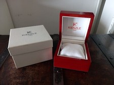 Astuccio Orologio Kienzle 1822 Box Custodia In Legno Laccato Controscatola.