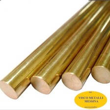 Barra tonda tondino Ottone OT 58 mm 50 lung. cm 10 fresa tornio cnc modellismo