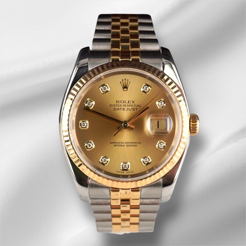 Rolex 36mm datejust acciaio - rolex,