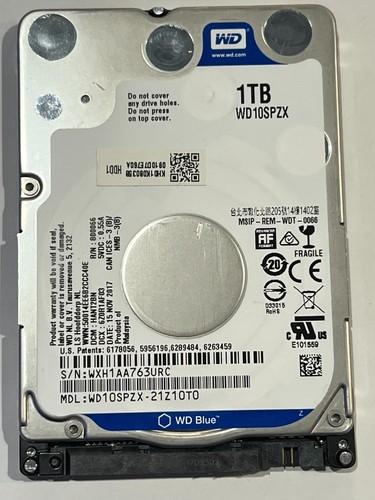 Blue wd10spzx hard disk - blue,