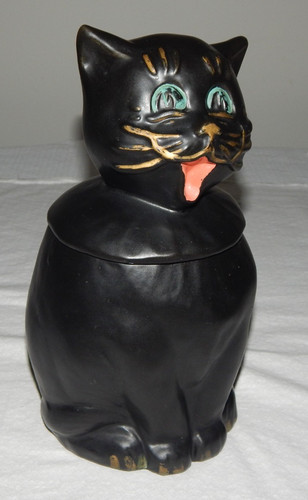 Barattolo biscotti gatto nero