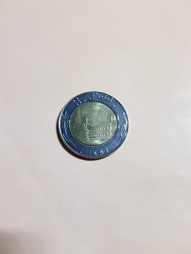 500 lire bimetallica 1988 - bimetallica,