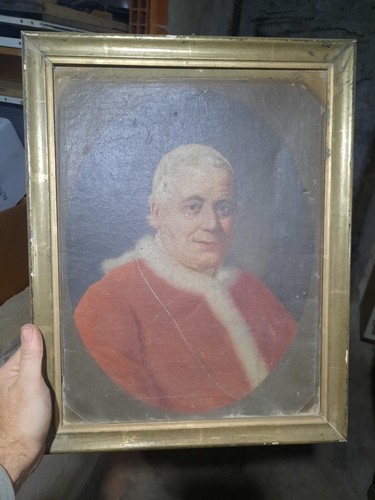 Quadro ritratto papa pio - papa, ix